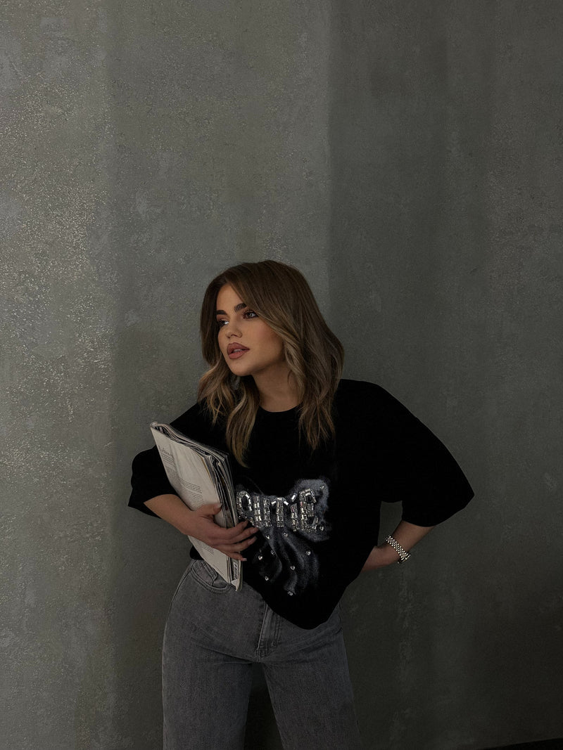 T-SHIRT ME SHKRIM DHE GURE NE PJESEN PARA