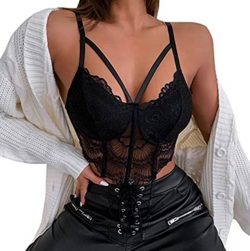CROP DANTELLE