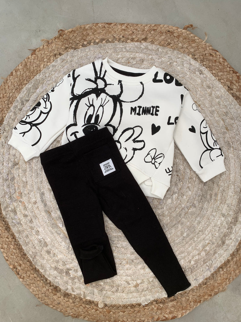 SET ME MINNIE MOUSE BLUZE DHE STRECE TE ZEZA