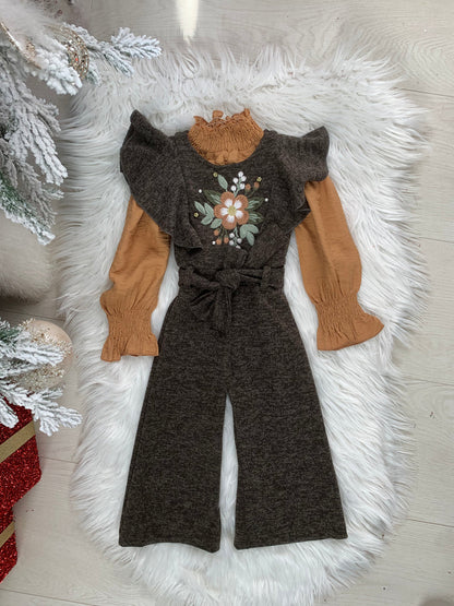JUMPSUIT PER VAJZA ME LULE PERPARA