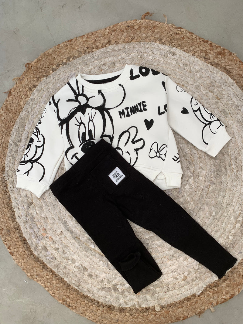 SET ME MINNIE MOUSE BLUZE DHE STRECE TE ZEZA
