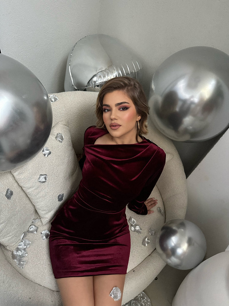FUSTAN VELVET ME KRAHE TE GJATE
