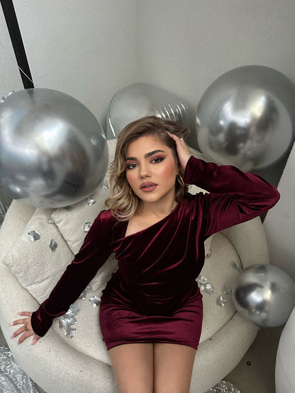 FUSTAN VELVET ME KRAHE TE GJATE