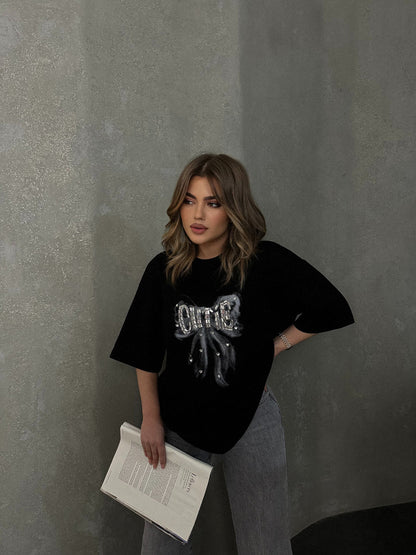 T-SHIRT ME SHKRIM DHE GURE NE PJESEN PARA