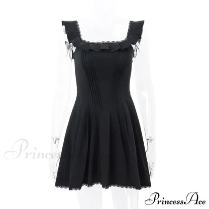 A-Line Slinky Pleated Mini Dress