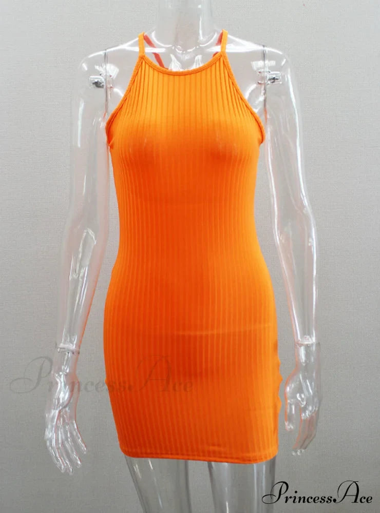 Black Sleeveless Bodycon Dress For Women Dresses