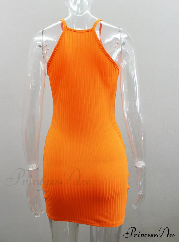 Black Sleeveless Bodycon Dress For Women Dresses