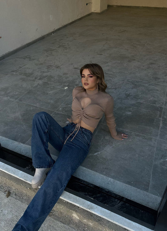 CROP TOP ME LIDHJE PERPARA