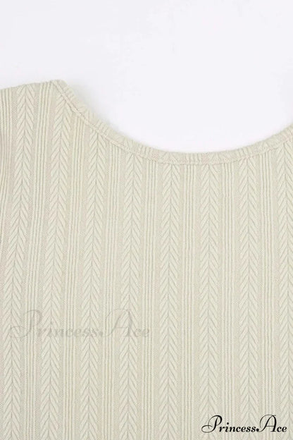 Flares Sleeve Backless Cable Knit Dress Mini Dresses