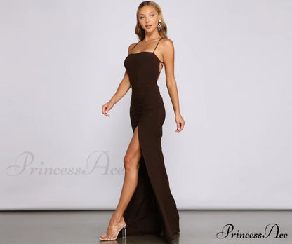Gretchen Formal Stylish Lace-Up Dress S.o. Long Dresses
