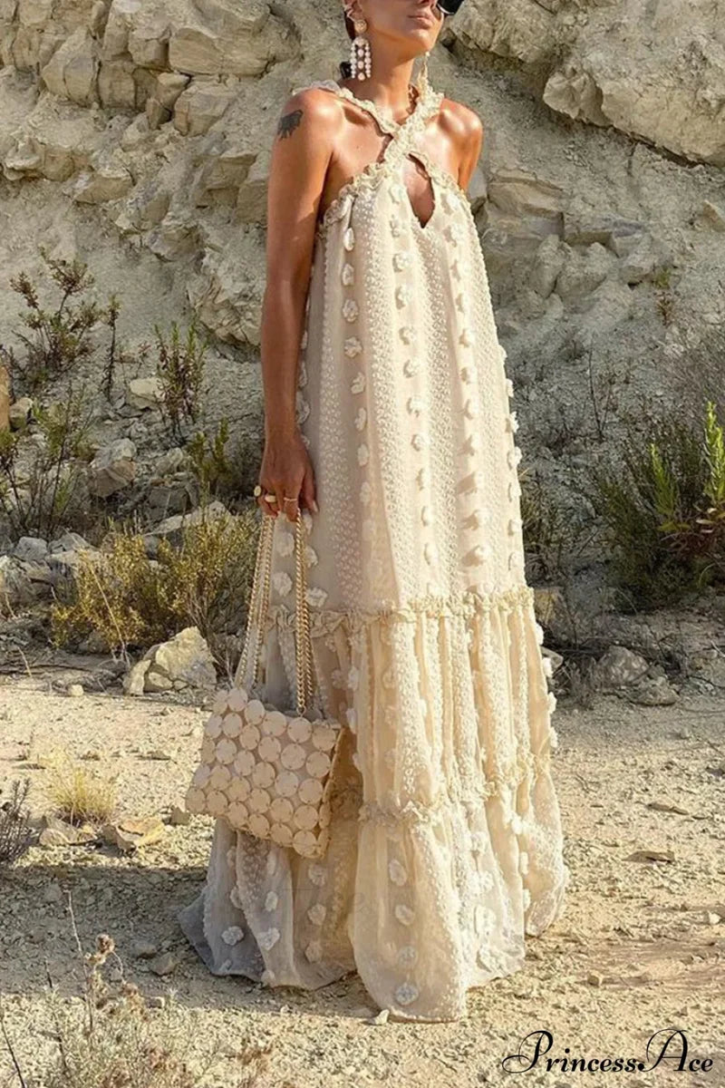 Halterneck Elegant Cake Dress Dresses