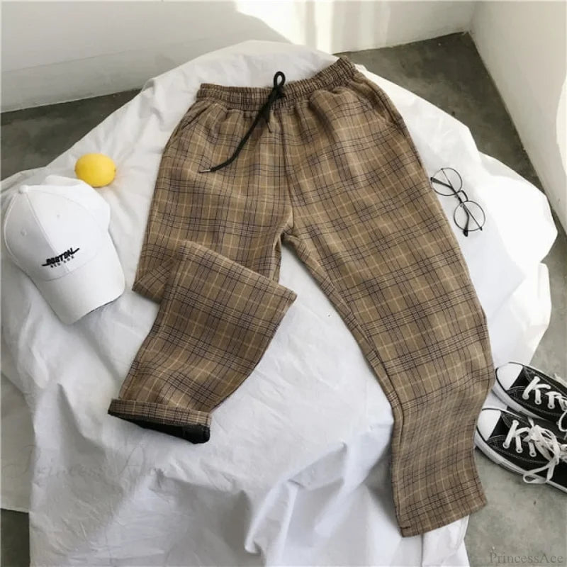 Harem Ladies Causal Pants Plus Size Brown / S