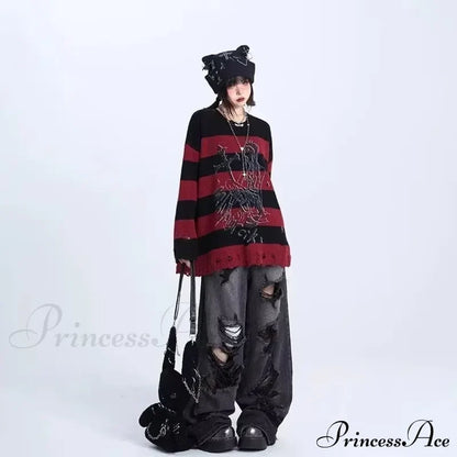 High-End Floor Length Trendy Brand Fashion Jean