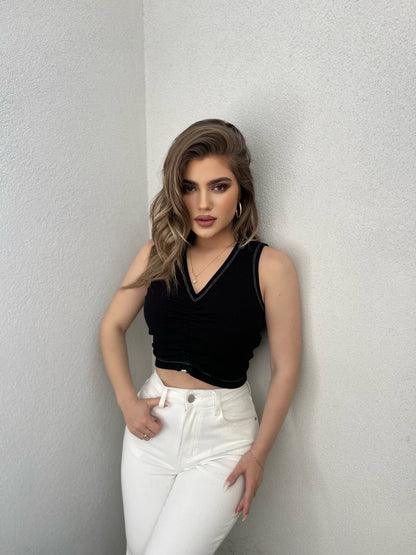 BLUZE ME LLASTIK NE MES