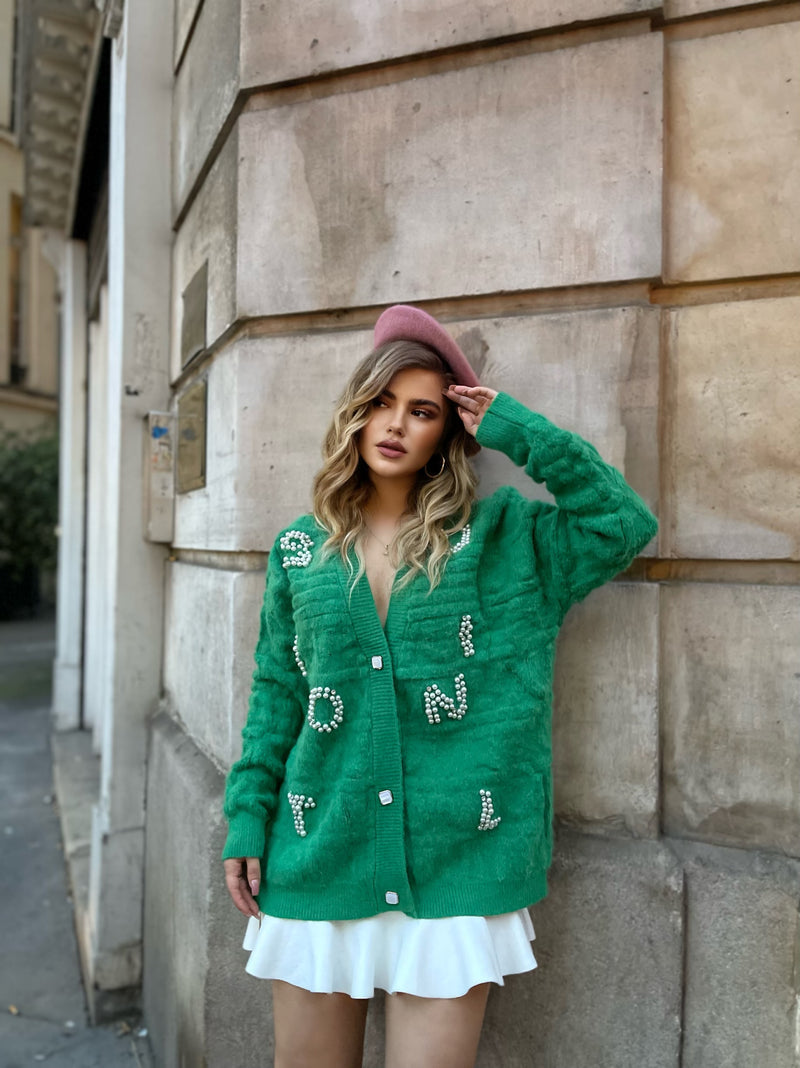 CARDIGAN ME PERLA
