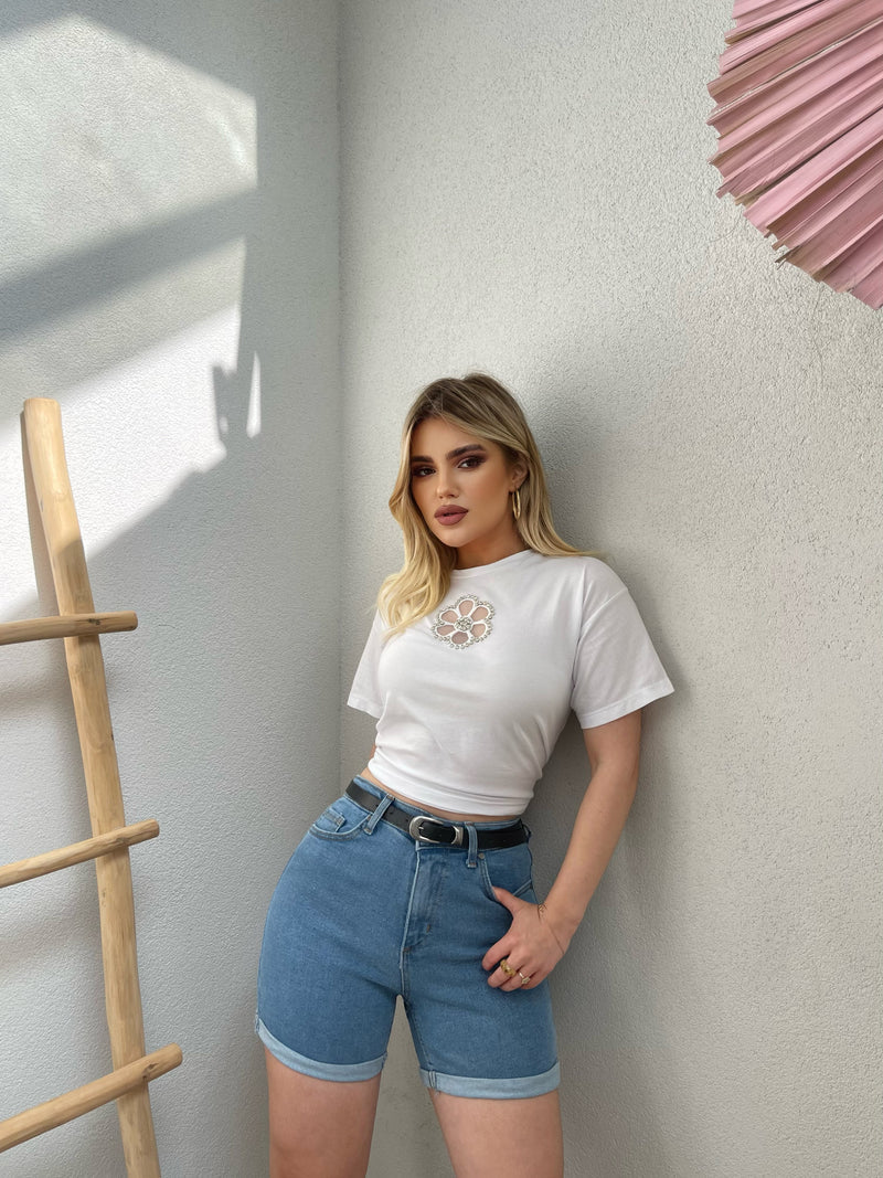 BLUZE ME KRAHE TE SHKURTER ME LULE