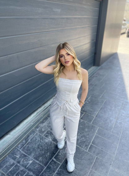 KOSTUM CROP DHE PANTALLONA TE GJATA