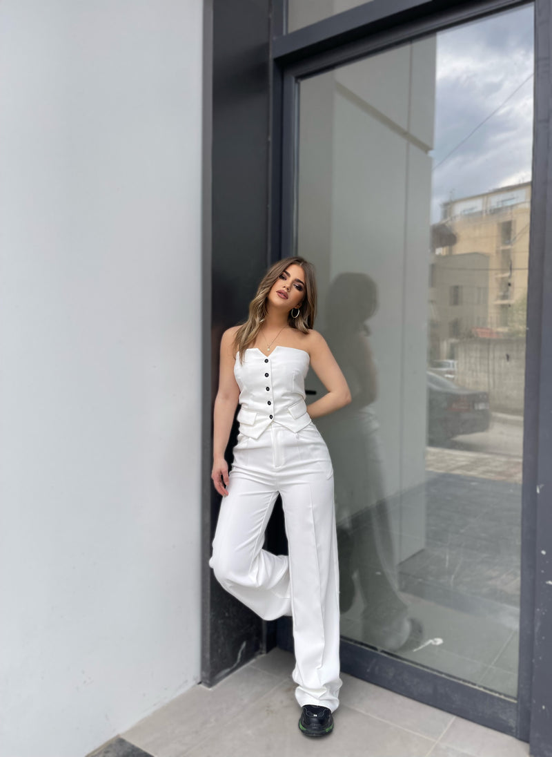 KOSTUM ME CROP & PANTALLONA