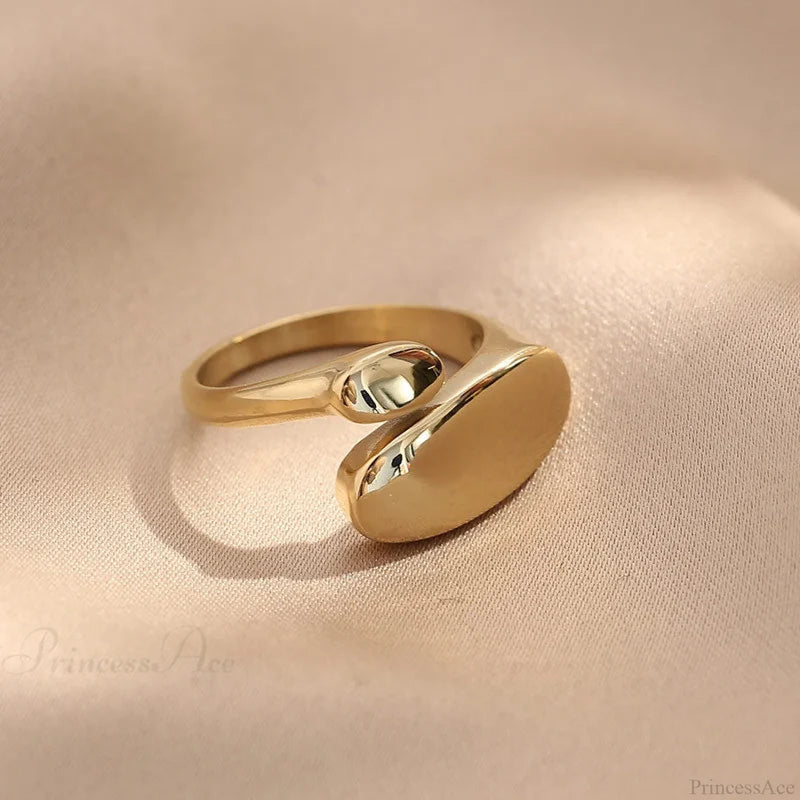 Ins Fashion Minimalist Style Irregular Open Rings