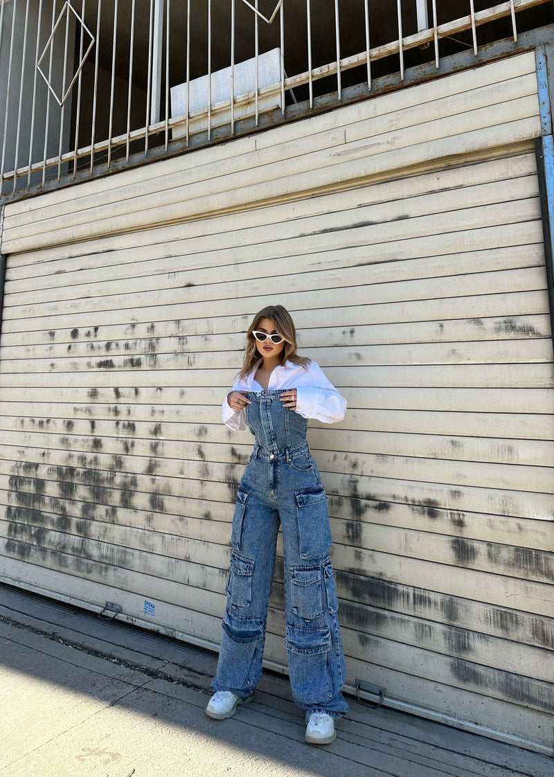JUMPSUIT BUST CARGO