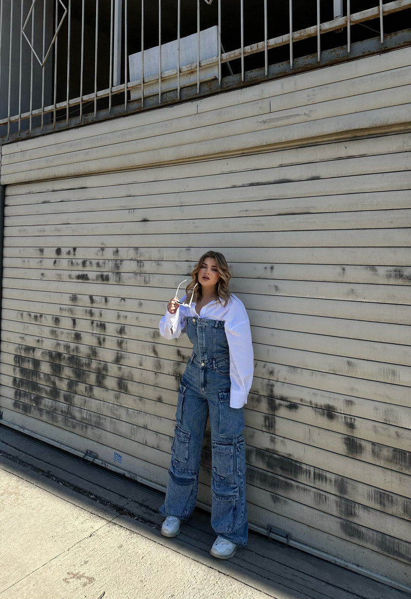 JUMPSUIT BUST CARGO