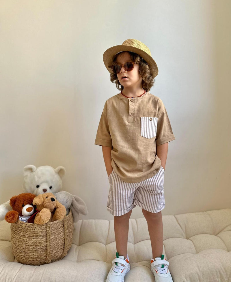 KOSTUM LINO ME BLUZE DHE TUTA
