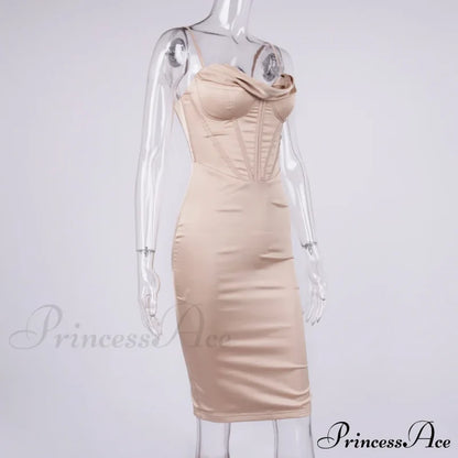 Layer Of Gown Satin Evening Club Women Celebrity Double House For - Bodycon Cb Dress