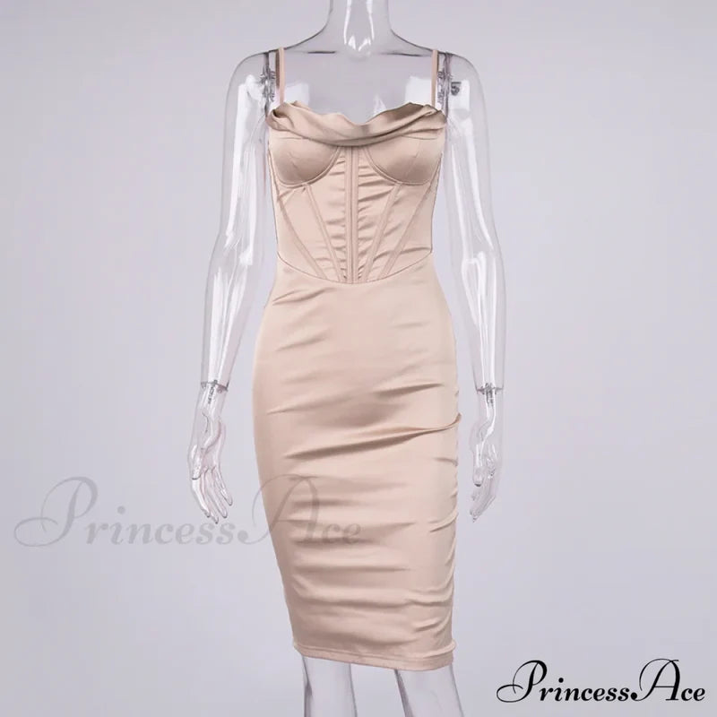Layer Of Gown Satin Evening Club Women Celebrity Double House For - Bodycon Cb Dress