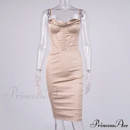 Layer Of Gown Satin Evening Club Women Celebrity Double House For - Bodycon Cb Dress