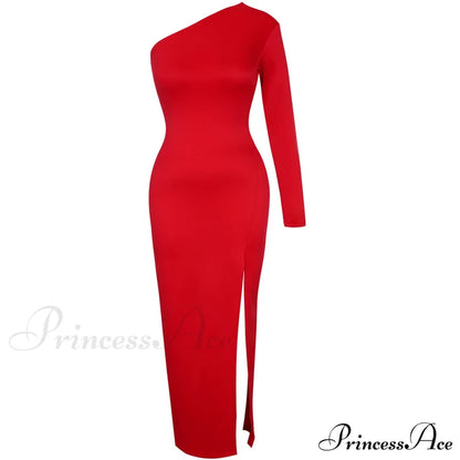 One Full-Length Warm-Season Women’s Elegant Gown Shoulder - Black