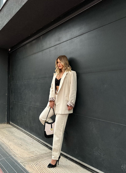 PANTALLONA LINO ME DIZENJO LEOPARDI