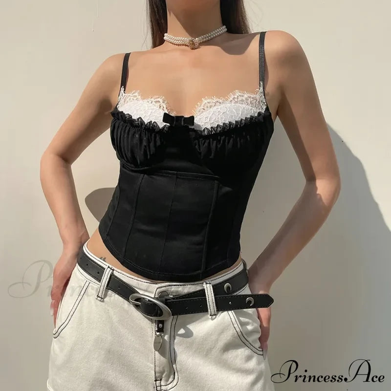 Ruched Patchwork Stylish Bustier Top