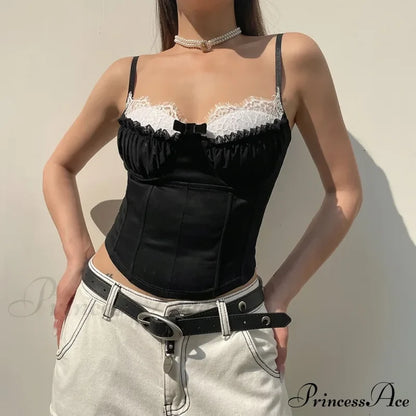 Ruched Patchwork Stylish Bustier Top