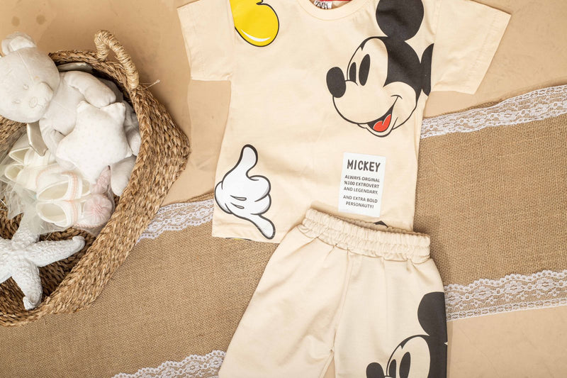 SET BLUZE DHE PANTALLONA TE SHKURTER ME MICKEY MOUSE