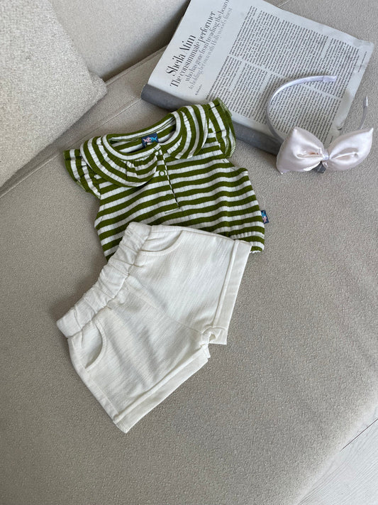 SET BLUZE ME VIJA DHE PANTALLONA TE SHKURTER