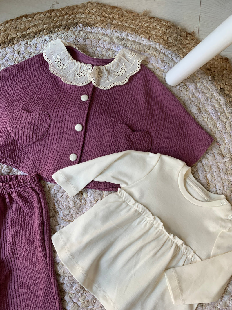 SET BLUZE ,PELERINE DHE TUTA