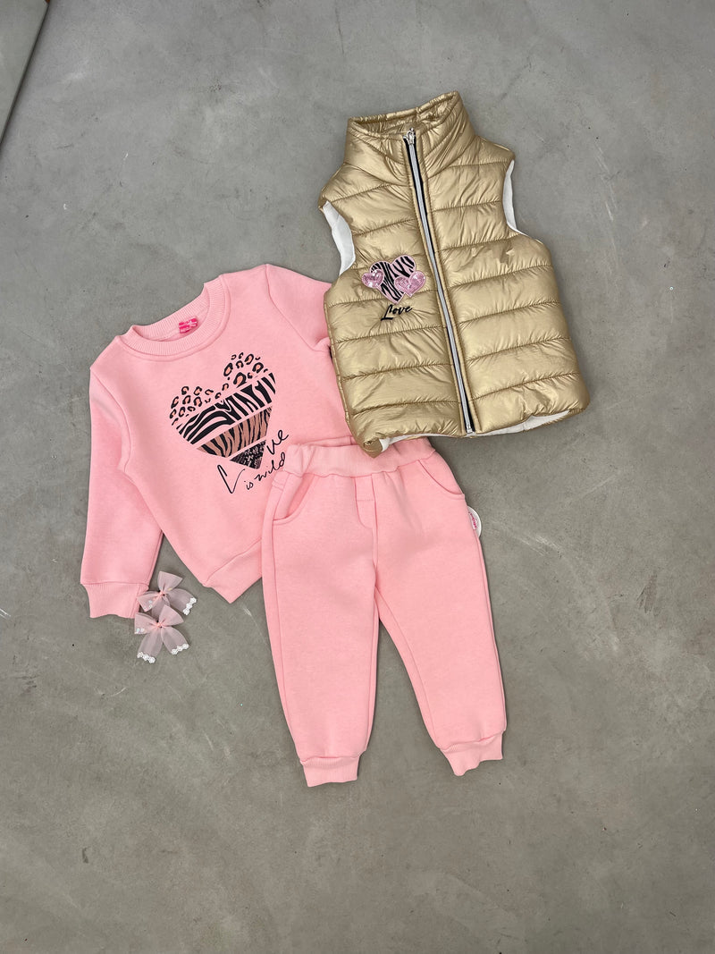 SET ME JELEK PUFFER,BLUZE DHE TUTA