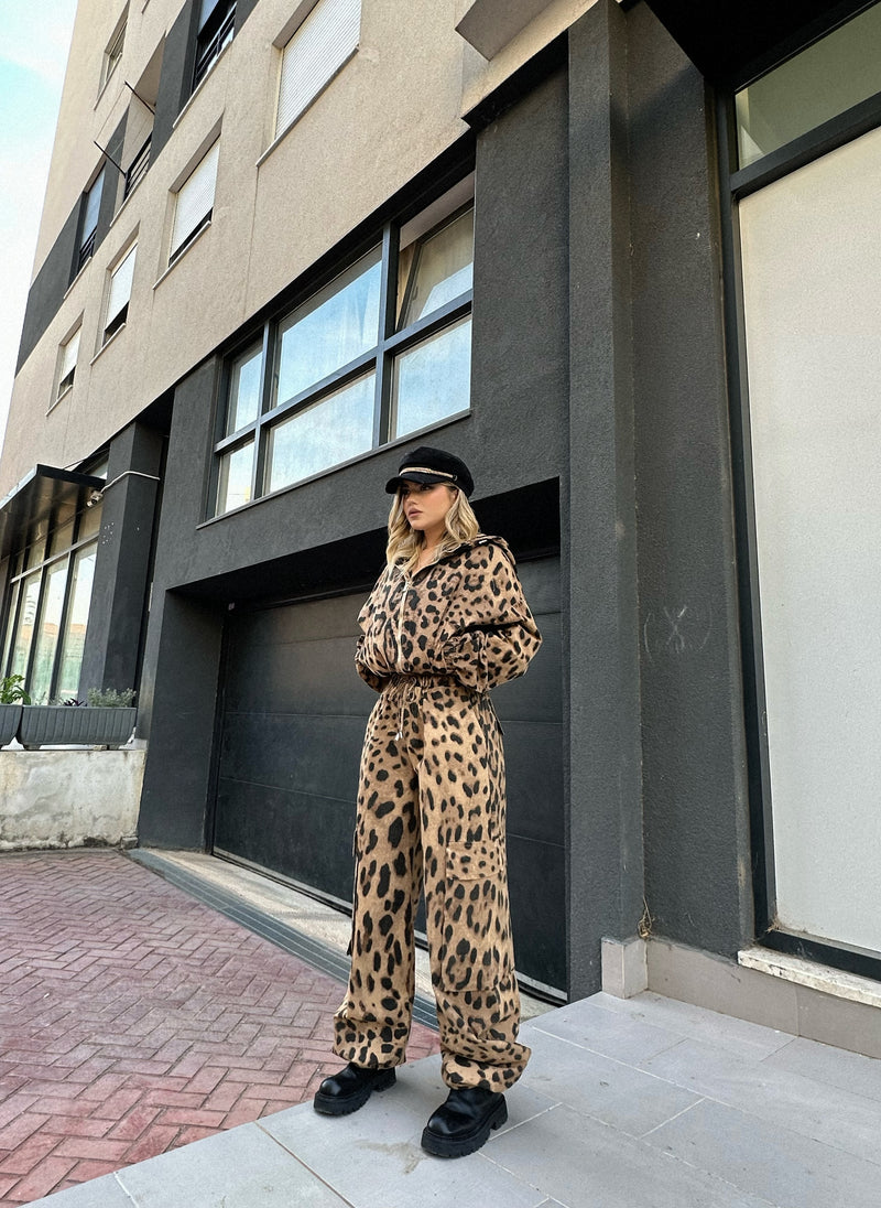 SET TUTA DHE BLUZE LEOPARD