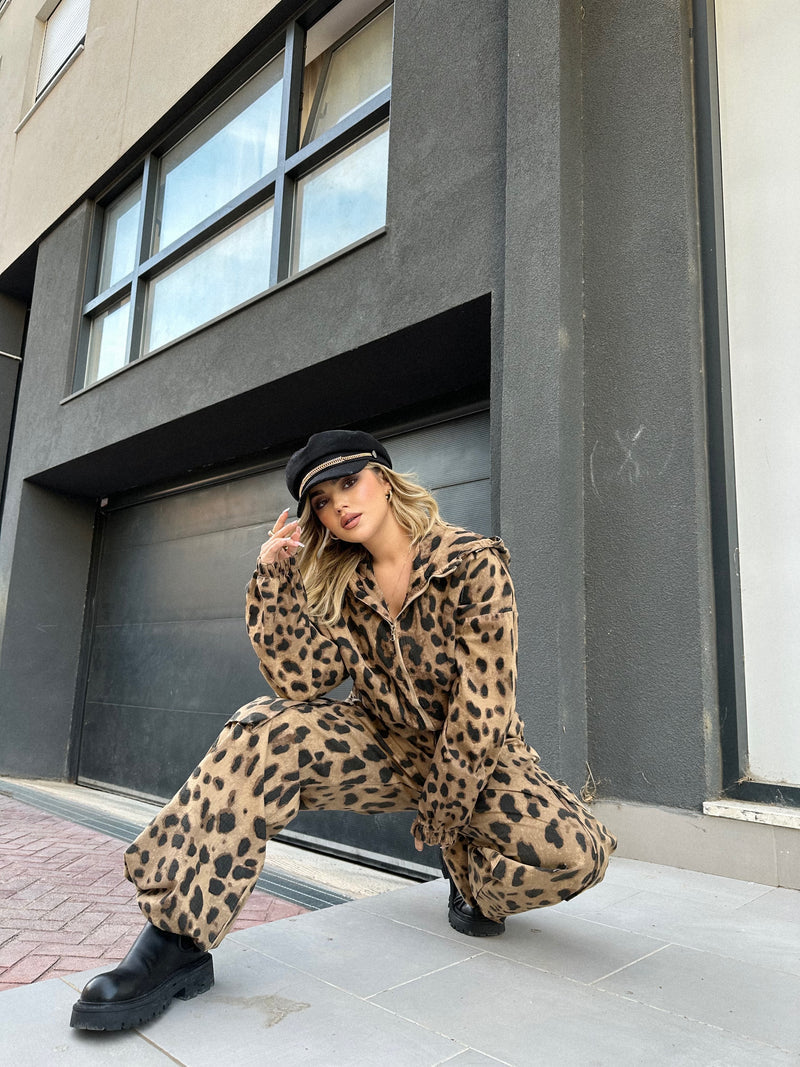 SET TUTA DHE BLUZE LEOPARD