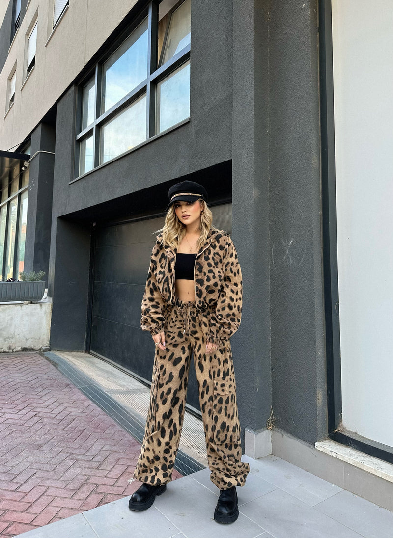 SET TUTA DHE BLUZE LEOPARD