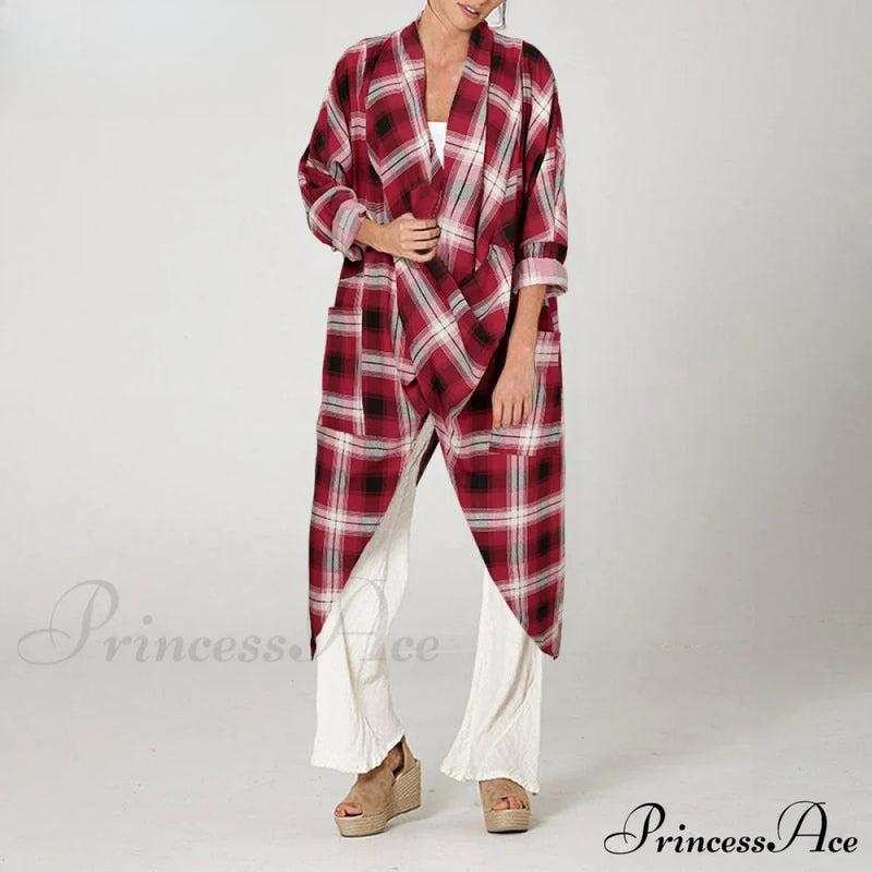 Solid Asymmetrical Cowl Neck Blouse