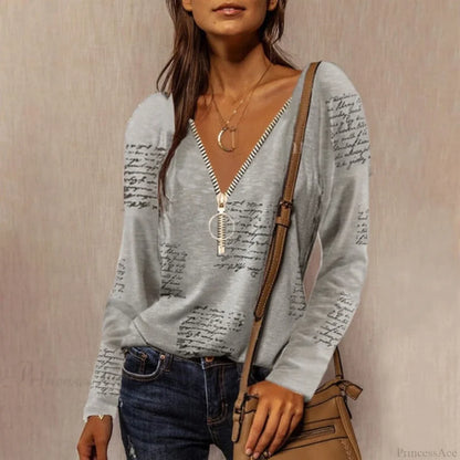 Neck Top Plus Women’s - T-Shirt Warm-Season Loose V Arm Patchwork Brief Size
