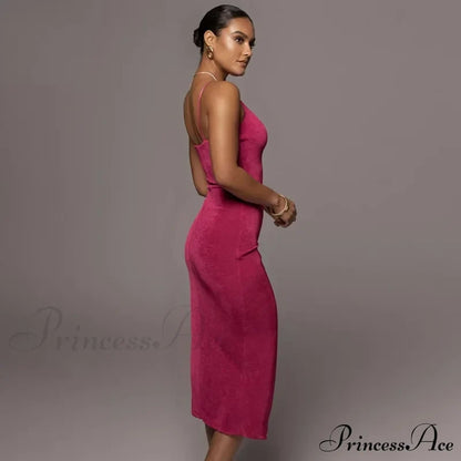 Spaghetti Strap Backless Club Beach Mini Dress
