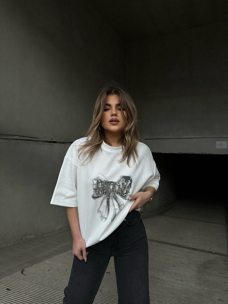 T-SHIRT ME SHKRIM DHE GURE NE PJESEN PARA