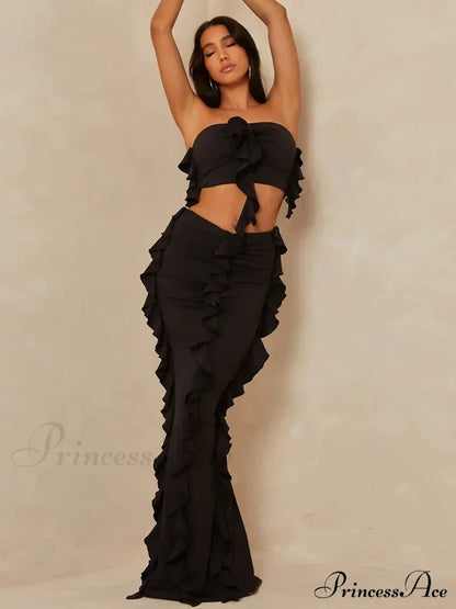 Tassel Birthday Party Outfits Maxi Dress
