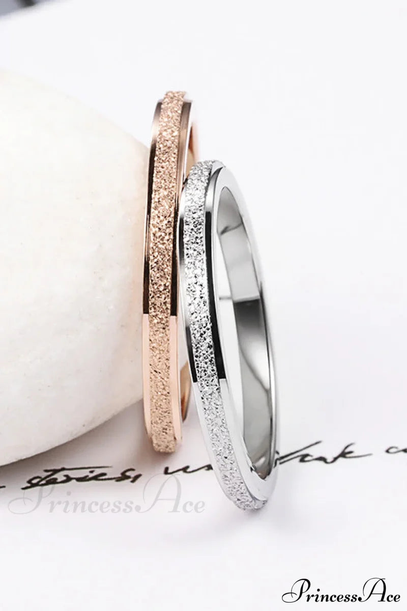 Titanium Steel Minimalist Simple Closed Rings